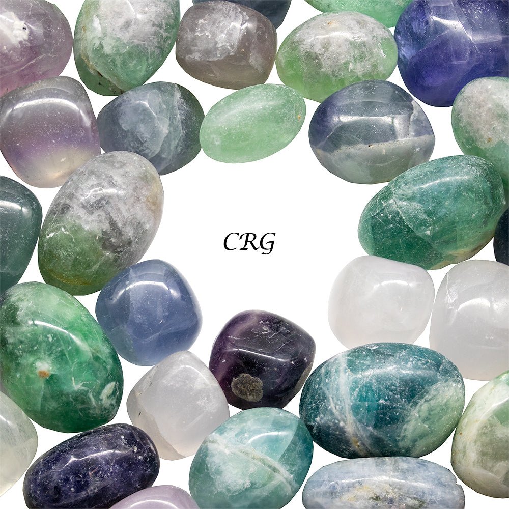 Tumbled Multicolored Fluorite / 20-40mm AVG - 1 KILO LOT