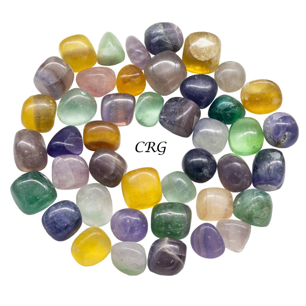 Tumbled Multicolor Fluorite / 20-40mm AVG - 1 KILO LOT