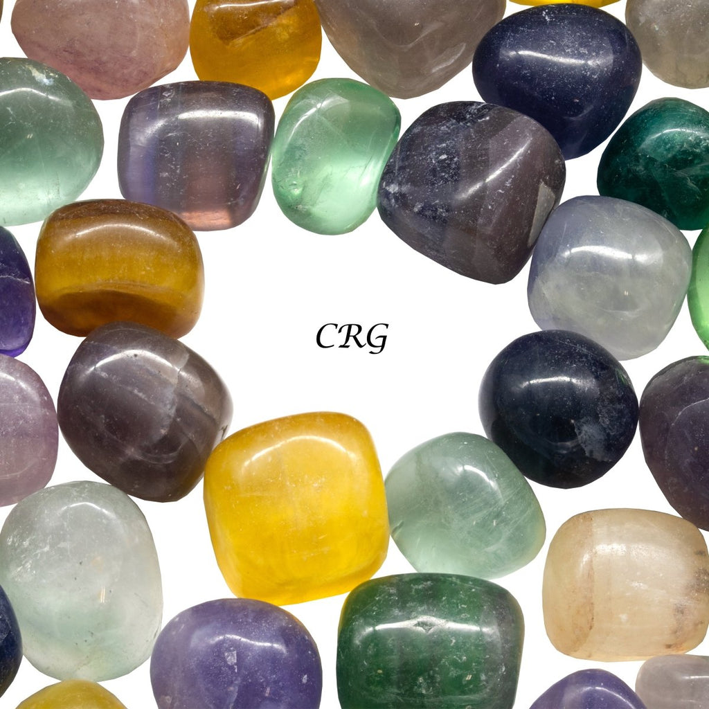 Tumbled Multicolor Fluorite / 20-40mm AVG - 1 KILO LOT