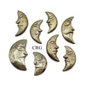Chalcopyrite Moon Carving / 1.5"-2.5" AVG