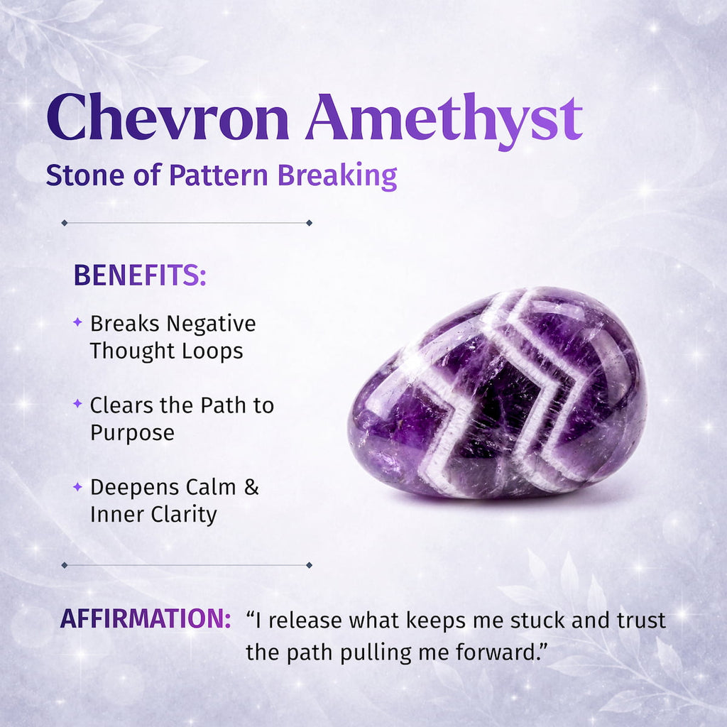 Cycle Breaker - Chevron Amethyst Point of Transformation