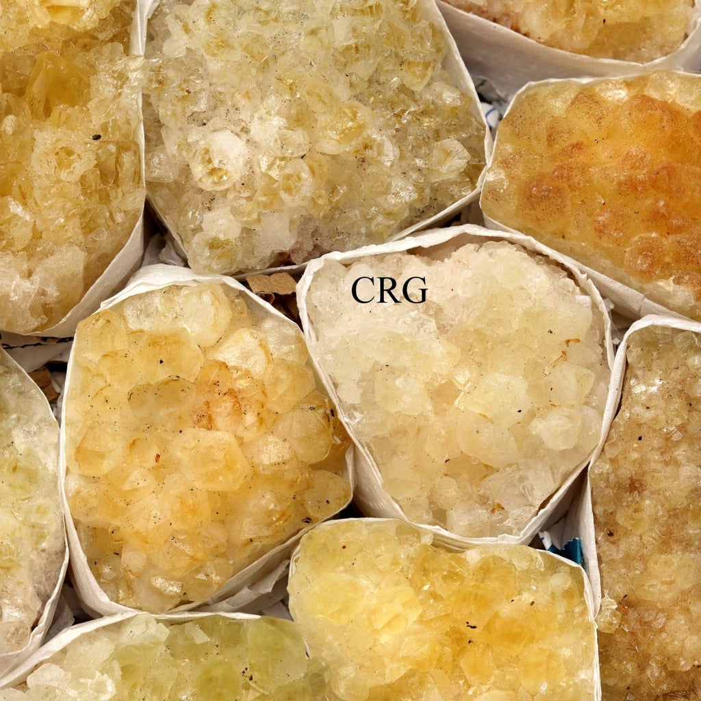 Citrine Clusters B GRADE - Medium Flat
