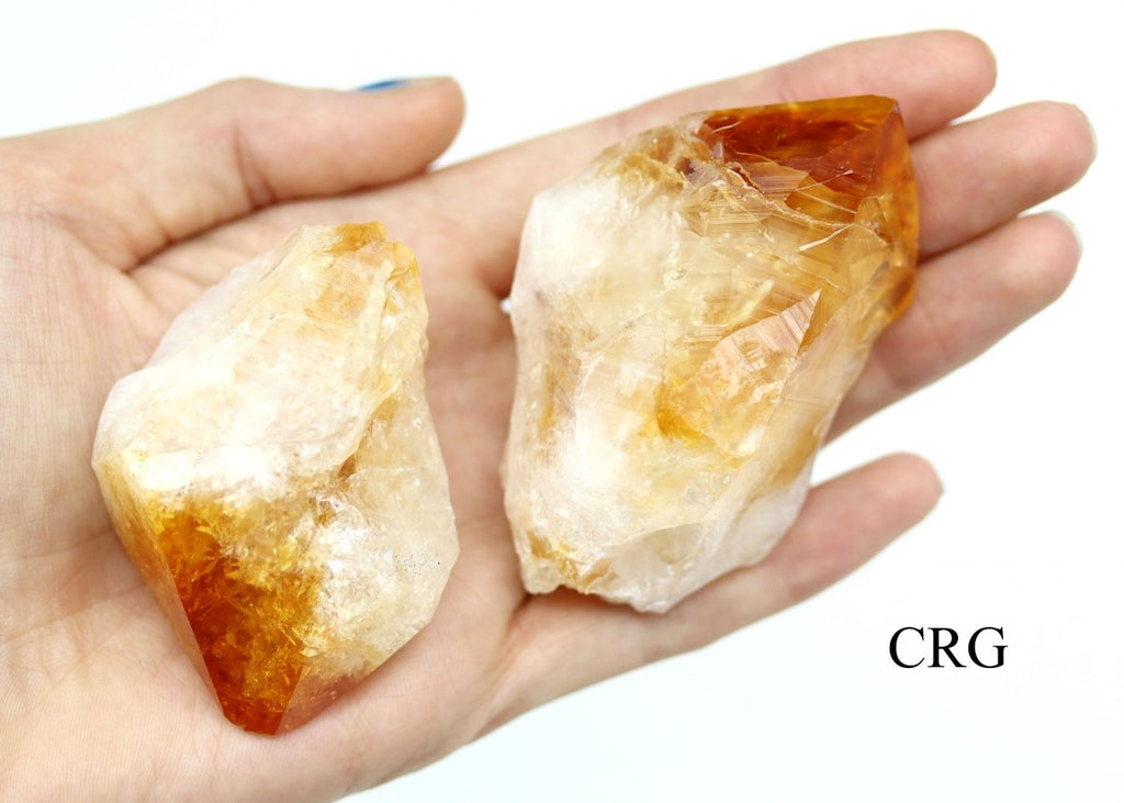 Citrine Points Extra Quality Medium Flat 50-75 mm avg