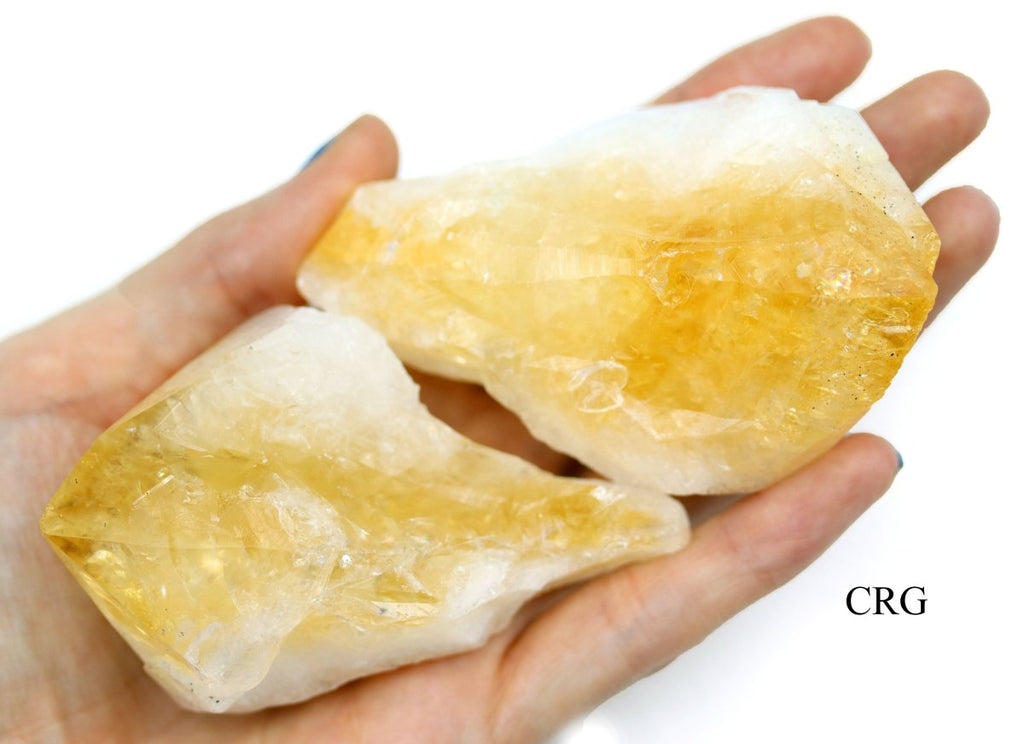 Citrine Points Grade A Large Flat 60-85 mm avg
