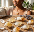 Raw Citrine Crystal Point Pendant (Silver Bail) Gemstone Jewelry Necklace Supply