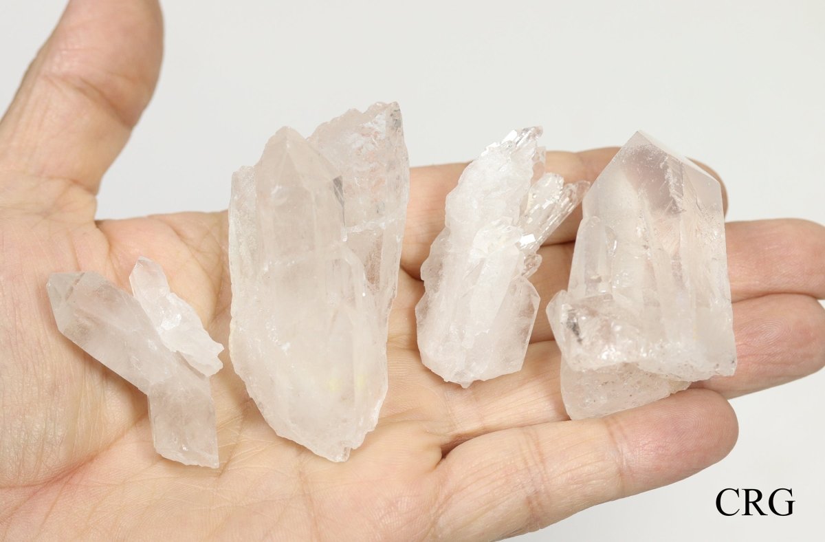 Clear Quartz Clusters from Brazil - Full Flat