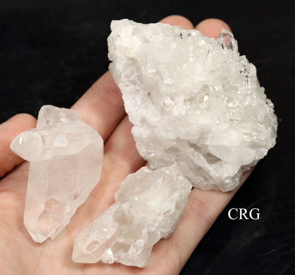 Clear Quartz Clusters from Brazil - Full Flat