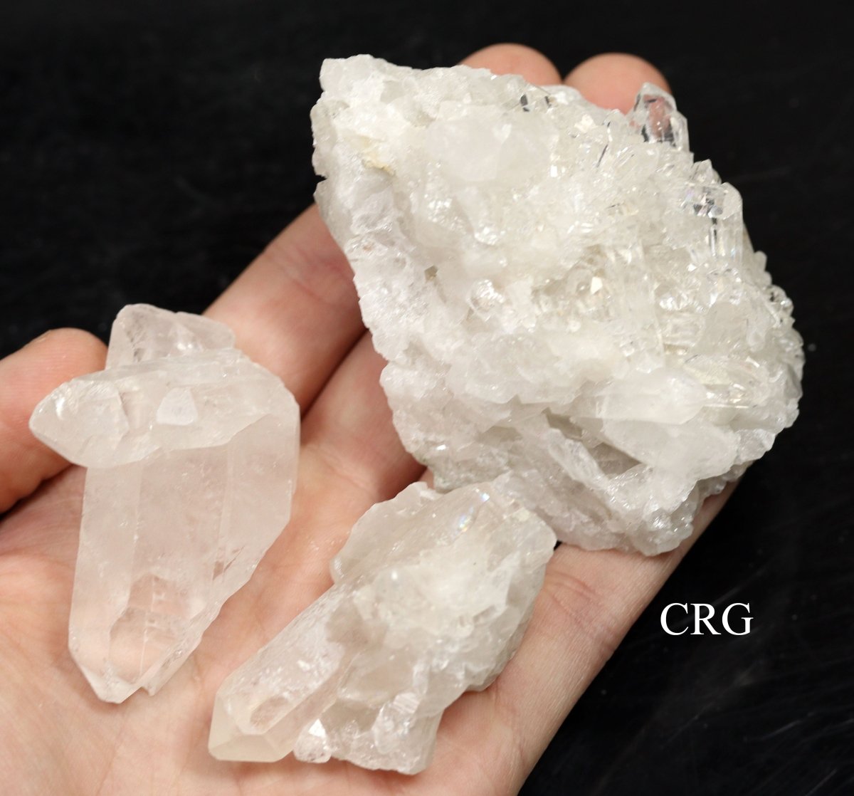 Clear Quartz Clusters from Brazil - Full Flat