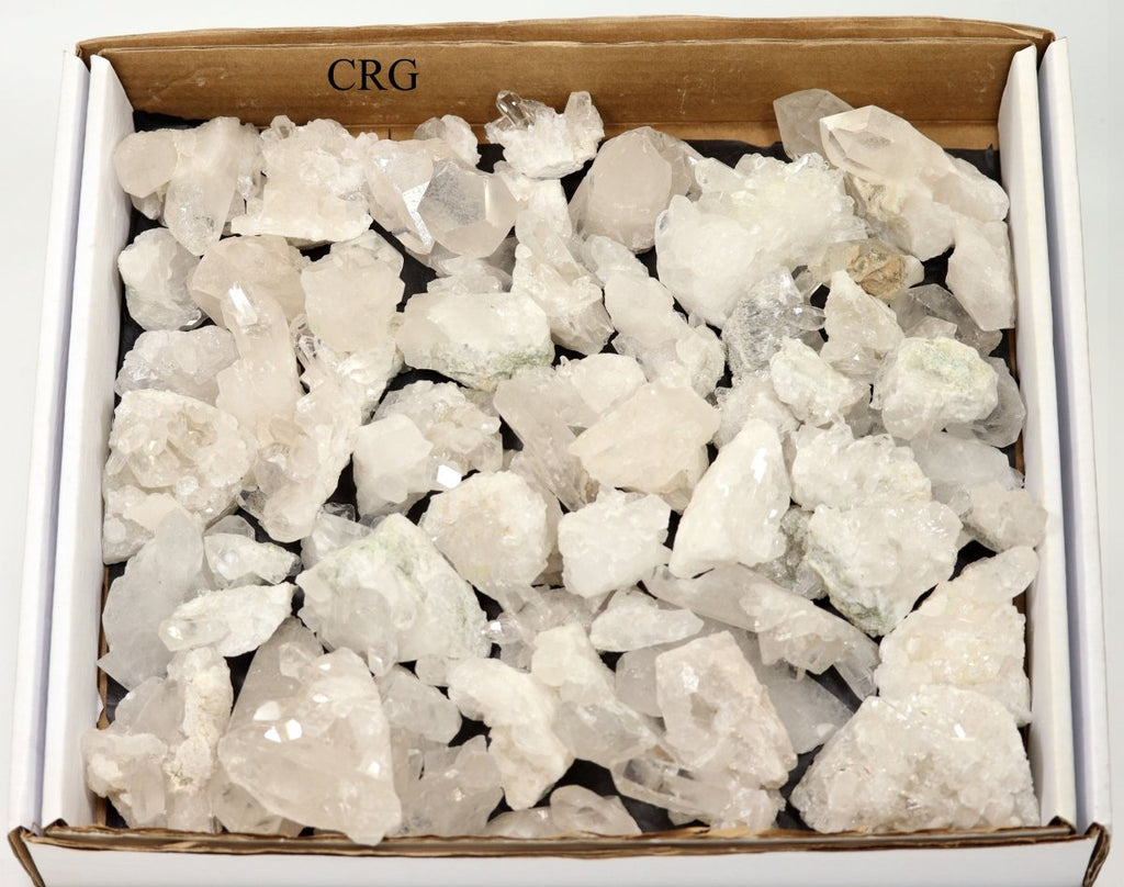 Clear Quartz Clusters from Brazil - Full Flat