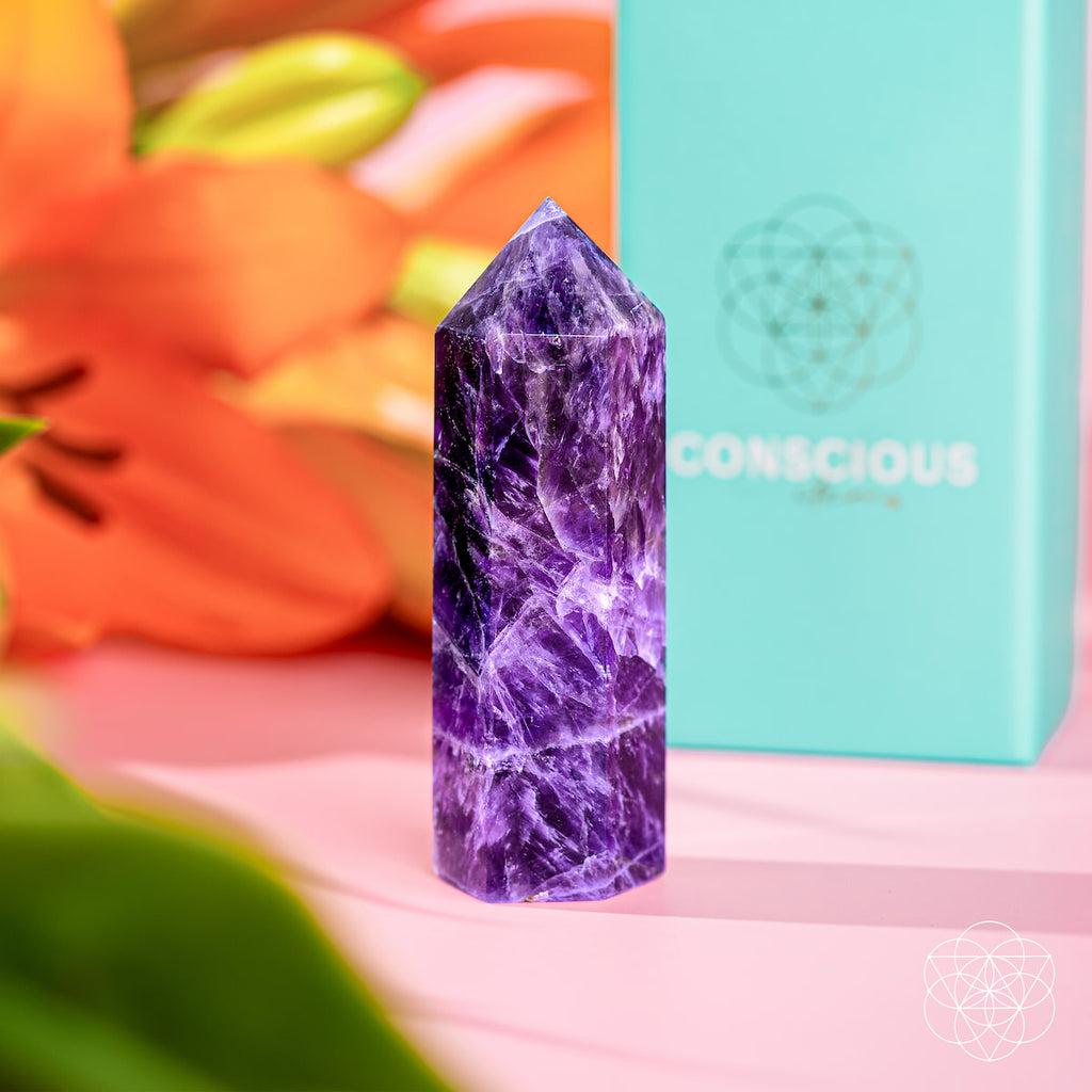 Cycle Breaker - Chevron Amethyst Point of Transformation
