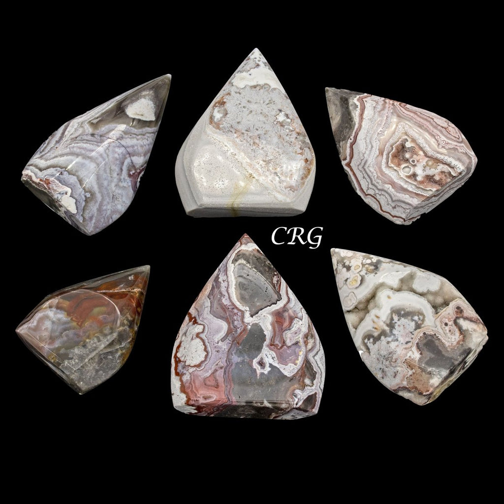 Crazy Lace Agate Flames / 3.5" AVG - 1 LB. LOT