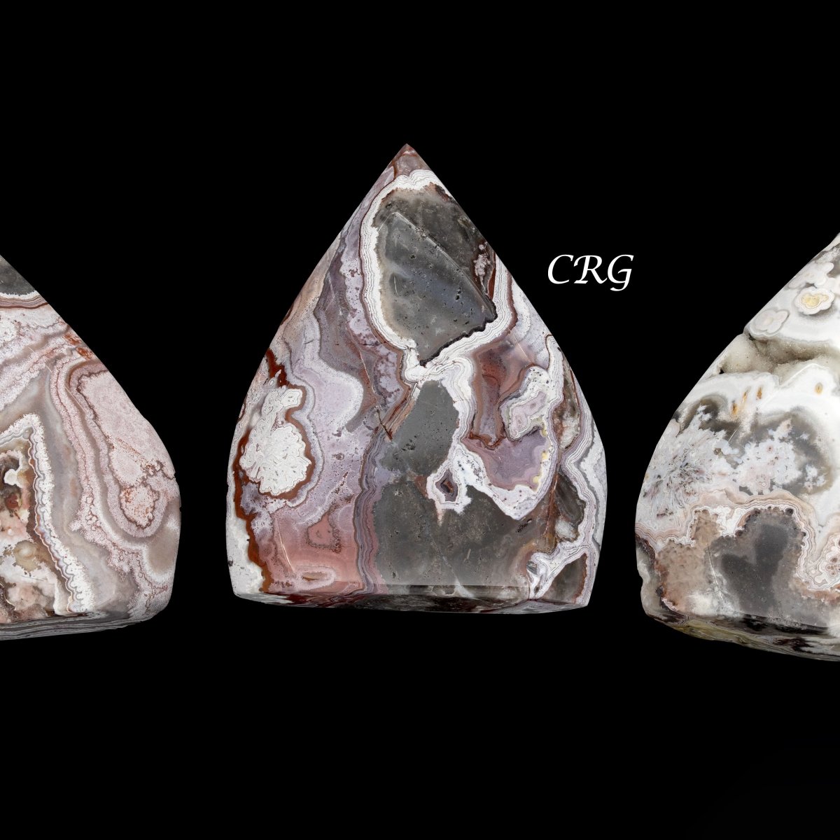 Crazy Lace Agate Flames / 3.5" AVG - 1 LB. LOT