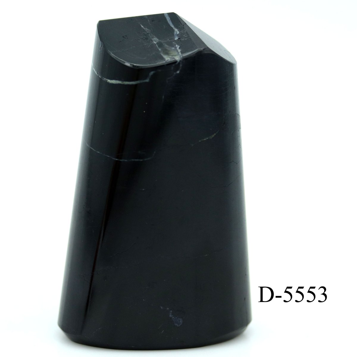 D-5553 Black Tourmaline Polished Tower 9.1oz