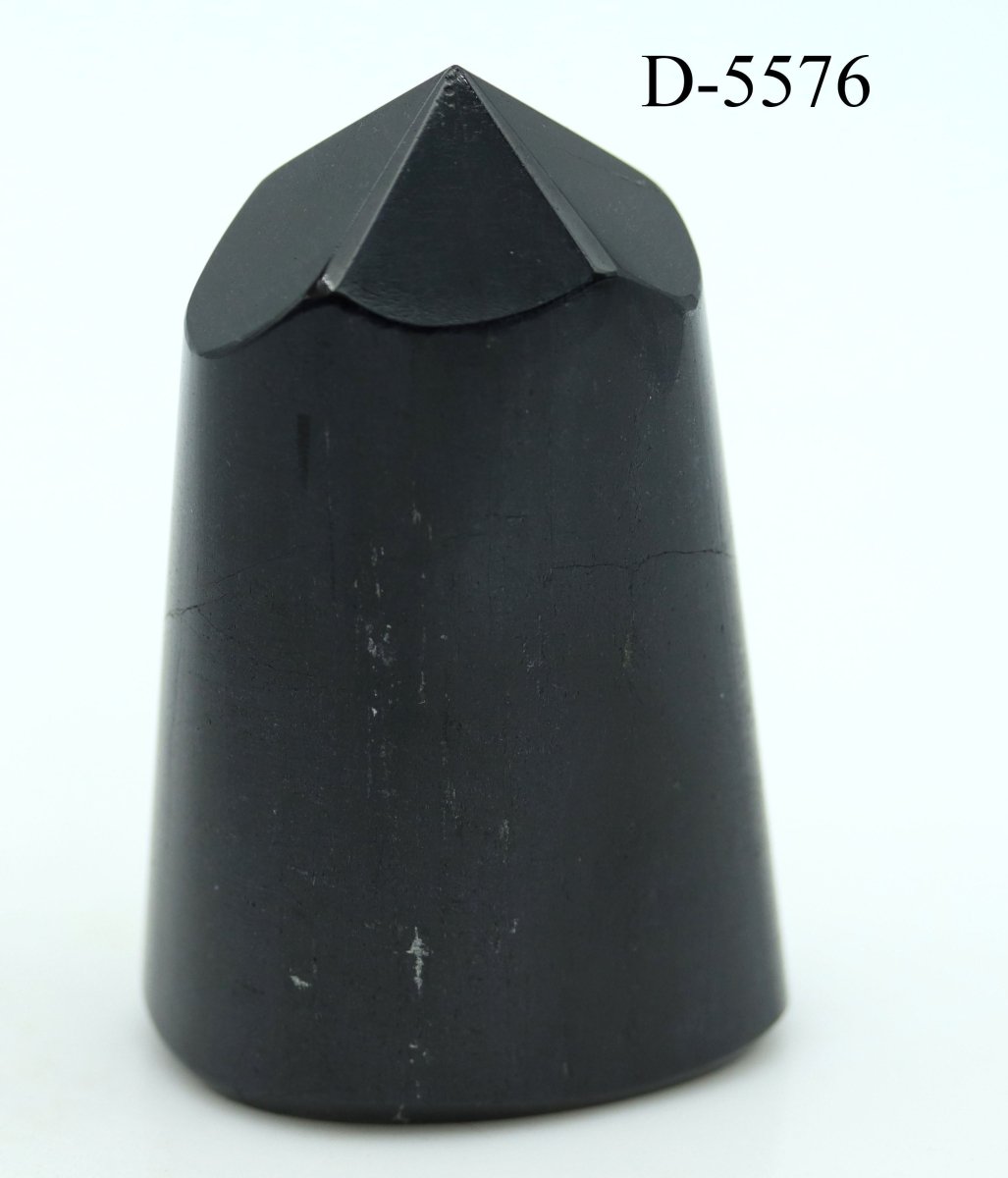 D-5576 Black Tourmaline Polished Tower 12.4oz