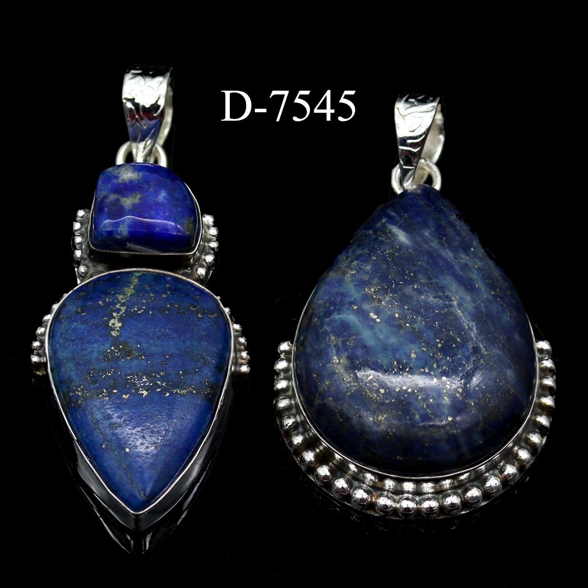 D-7545 Lapis 925 Sterling Silver Jewelry Lot