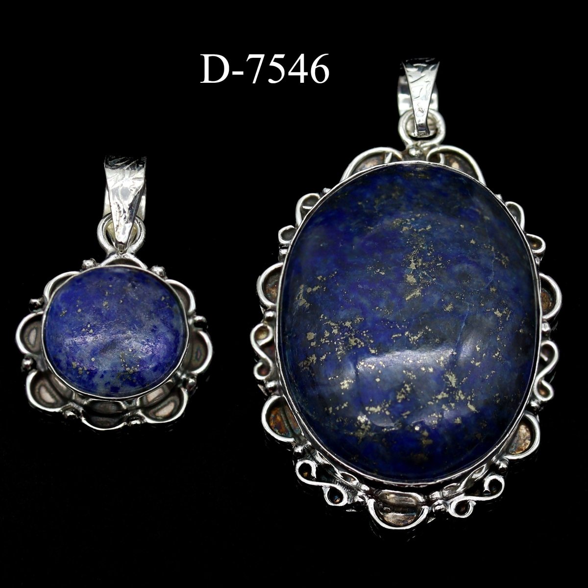 D-7546 Lapis 925 Sterling Silver Jewelry Lot