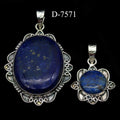 D-7571 Lapis 925 Sterling Silver Jewelry Lot