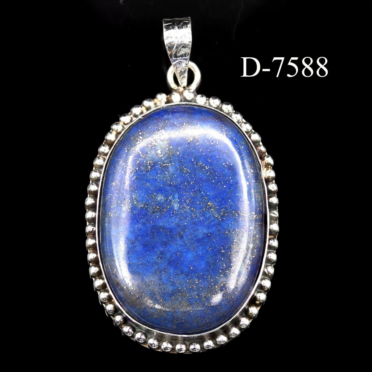 D-7588 Lapis Lazuli 925 Sterling Silver Pendant