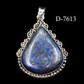 D-7613 Lapis Lazuli 925 Sterling Silver Pendant