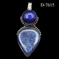 D-7615 Lapis Lazuli 925 Sterling Silver Pendant