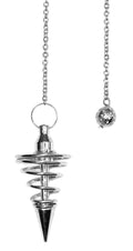 Silver Metal Spiral Pendulum