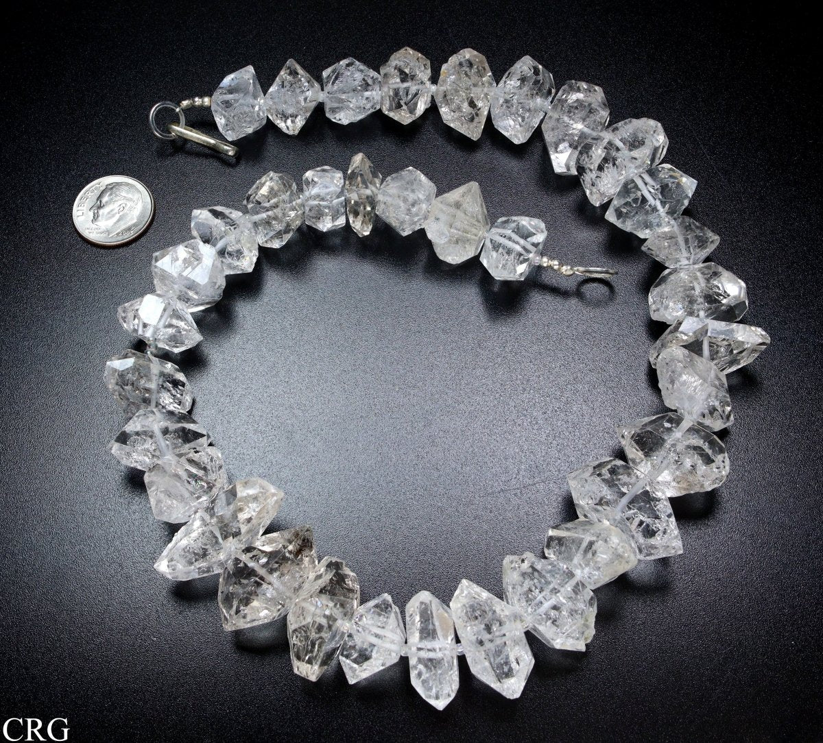 Diamond Quartz on Cord (16" long AVG) / Large 15-20 MM AVG