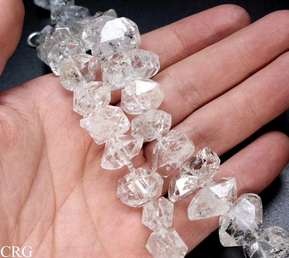 Diamond Quartz on Cord (16" long AVG) / Large 15-20 MM AVG