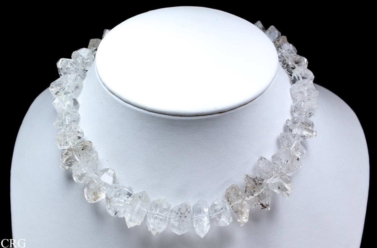 Diamond Quartz on Cord (16" long AVG) / Large 15-20 MM AVG