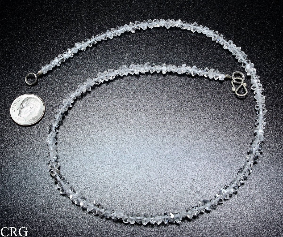 Diamond Quartz (on string) from Pakistan / 3-5 mm avg.