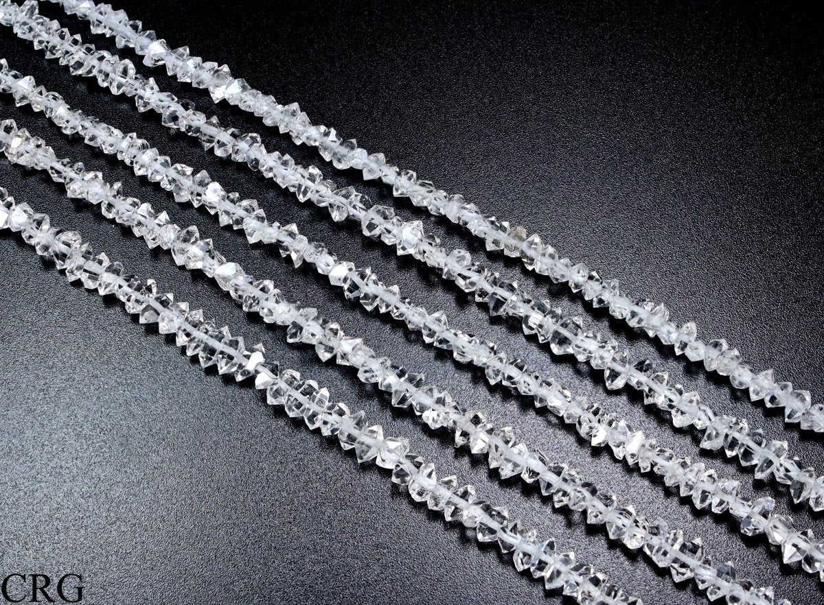 Diamond Quartz (on string) from Pakistan / 3-5 mm avg.