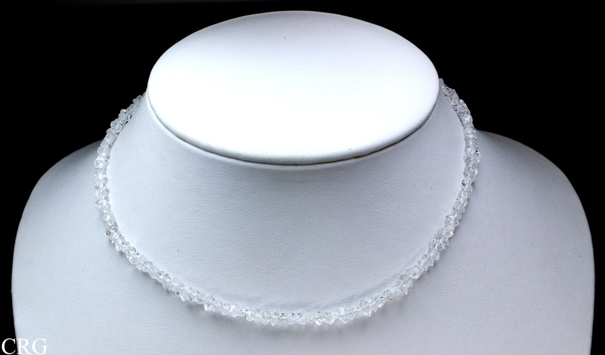 Diamond Quartz (on string) from Pakistan / 3-5 mm avg.