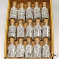 Dry Silver Flakes in Bottle 15 pc Box Set