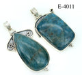 E-4011 Apatite 925 Sterling Silver Jewelry Pendants