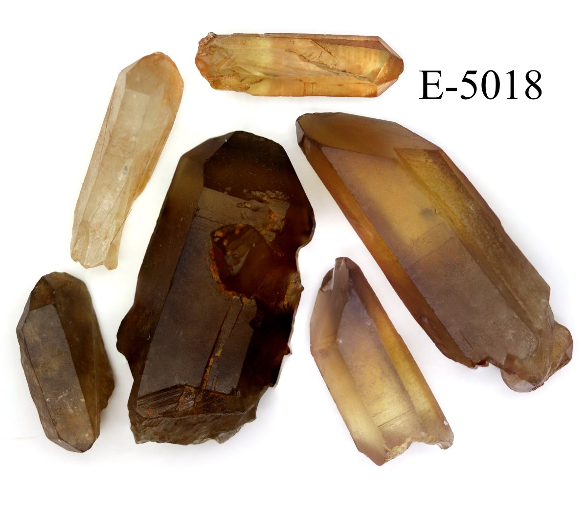 E-5018 Raw Natural Citrine Points 0.5-3.5in Avg 100 gram lot