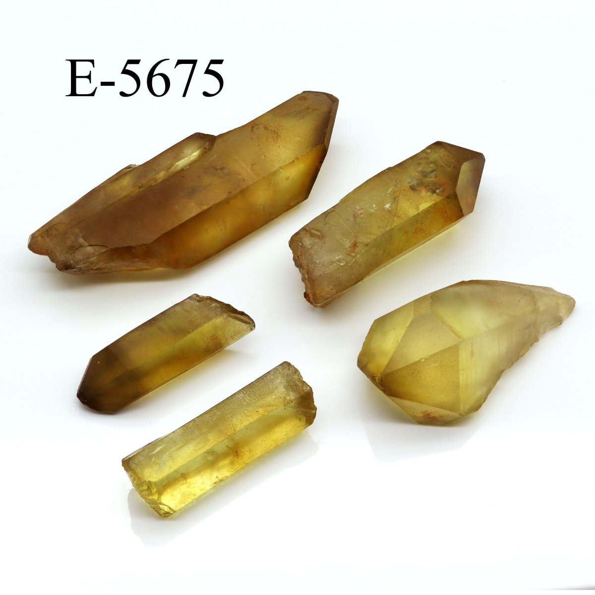 E-5675 Raw Natural Citrine Points 0.5-3.5in Avg 100 gram lot