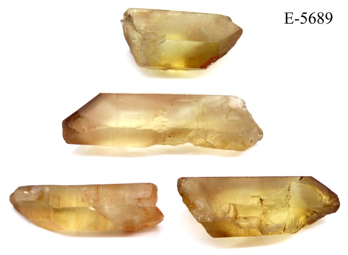 E-5689 Raw Natural Citrine Points 0.5-3.5in Avg 100 gram lot