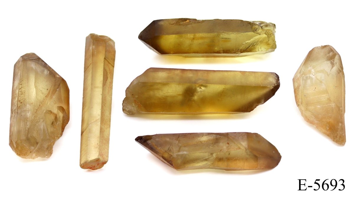 E-5693 Raw Natural Citrine Points 0.5-3.5in Avg 100 gram lot