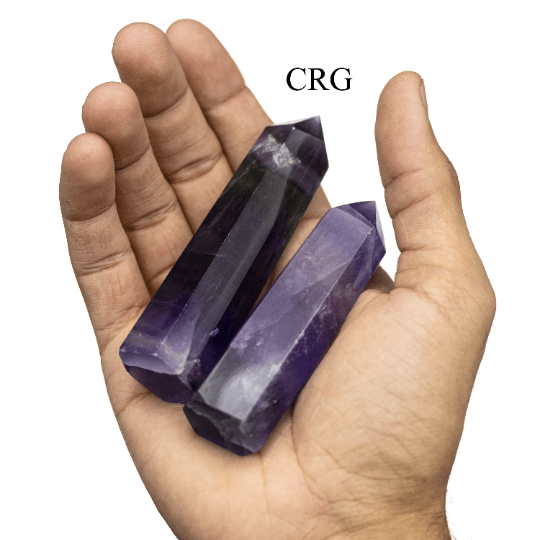 Fluorite Carved Towers / 7-10cm AVG - 1 LB. LOT