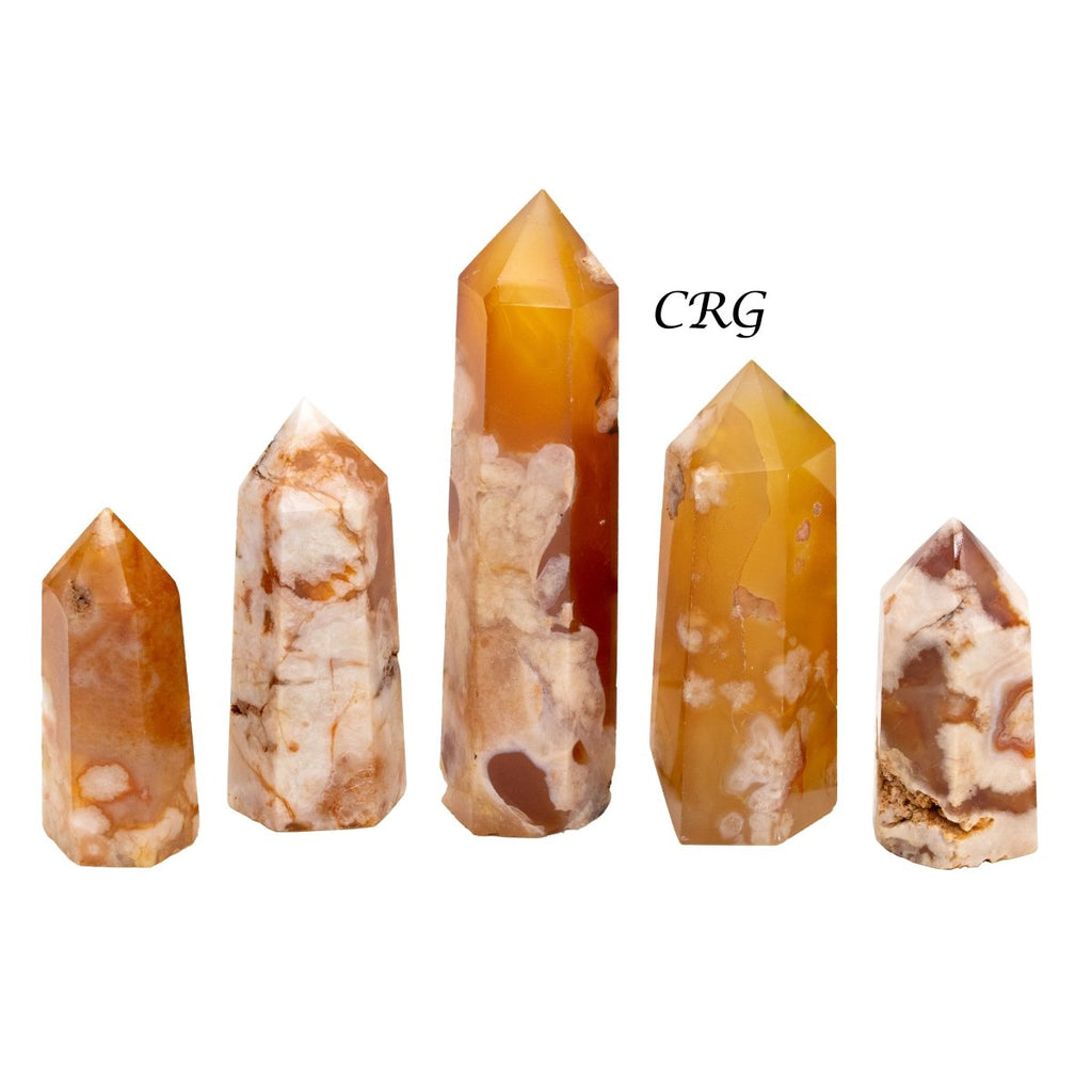 Flower Agate Towers / 3-6" AVG - 1 KILO LOT