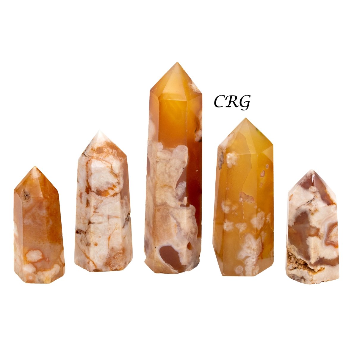 Flower Agate Towers / 3-6" AVG - 1 KILO LOT