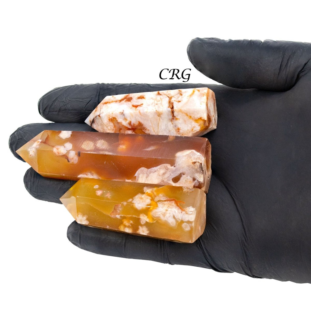 Flower Agate Towers / 3-6" AVG - 1 KILO LOT