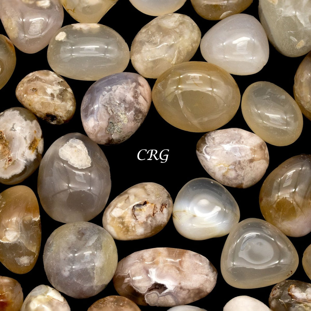 Tumbled Flower Agate / 1" AVG - 1 KILO LOT