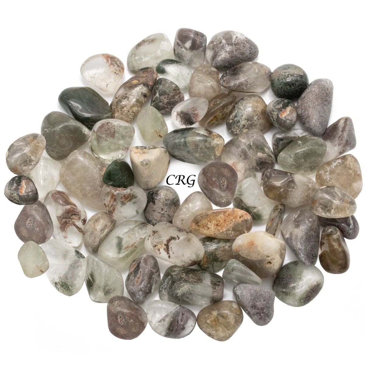 Tumbled Garden Quartz / B Grade / 1" AVG - 1 LB. LOT