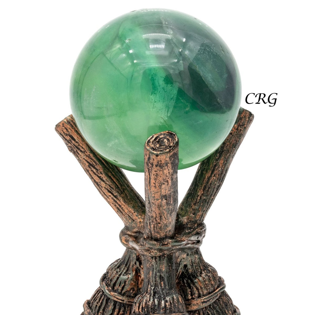 Broomstick Sphere Stand Set of 2