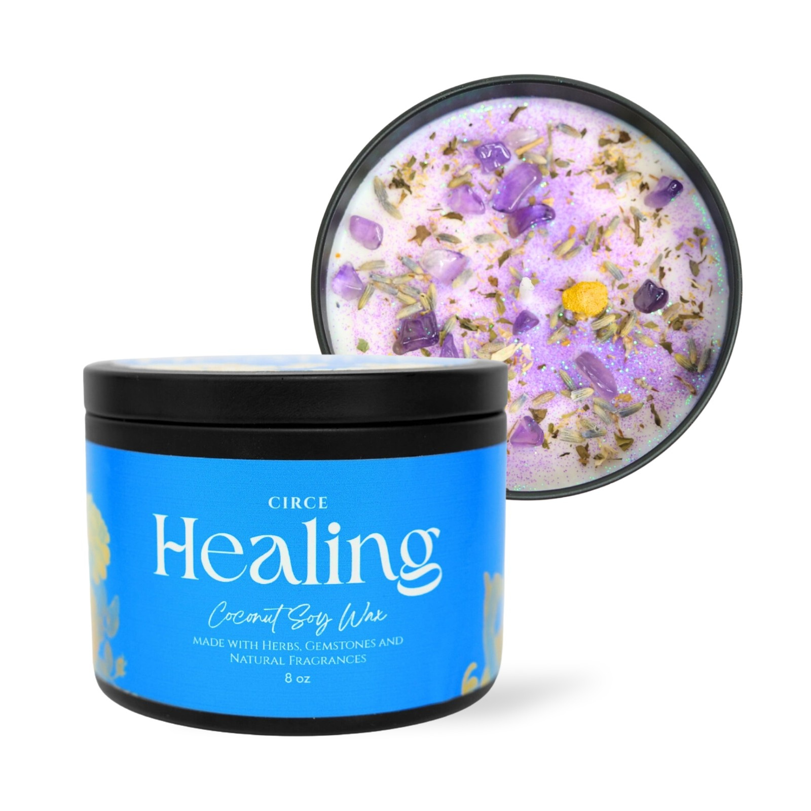Healing Ritual Candle — 8‑oz Recovery & Wellness Candle