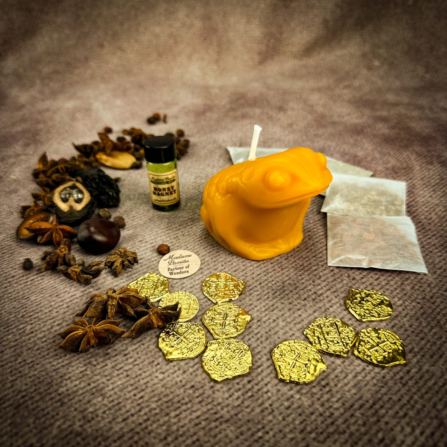 Lucky Money Frog Candle Spell Kit - Abundance & Prosperity