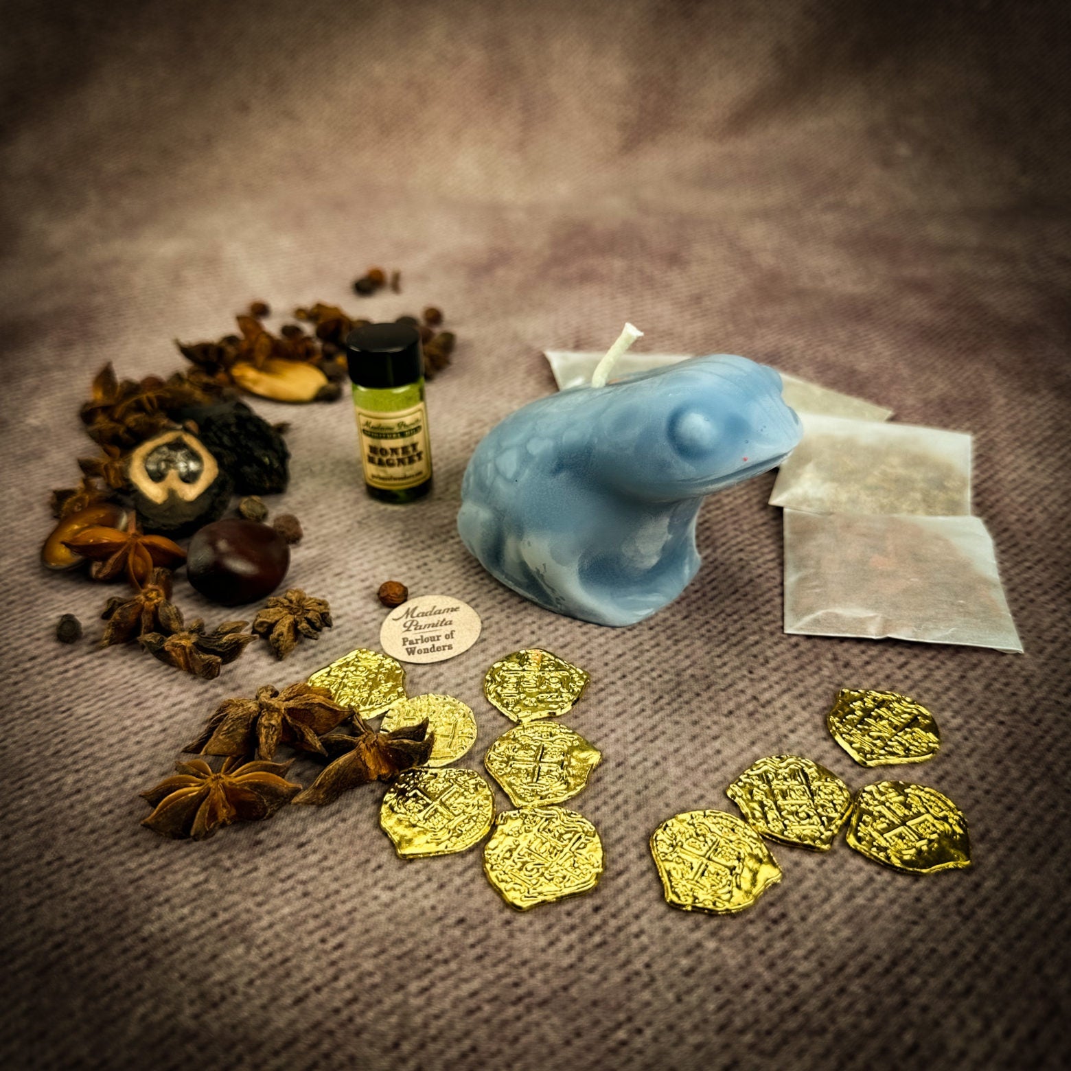 Lucky Money Frog Candle Spell Kit - Abundance & Prosperity
