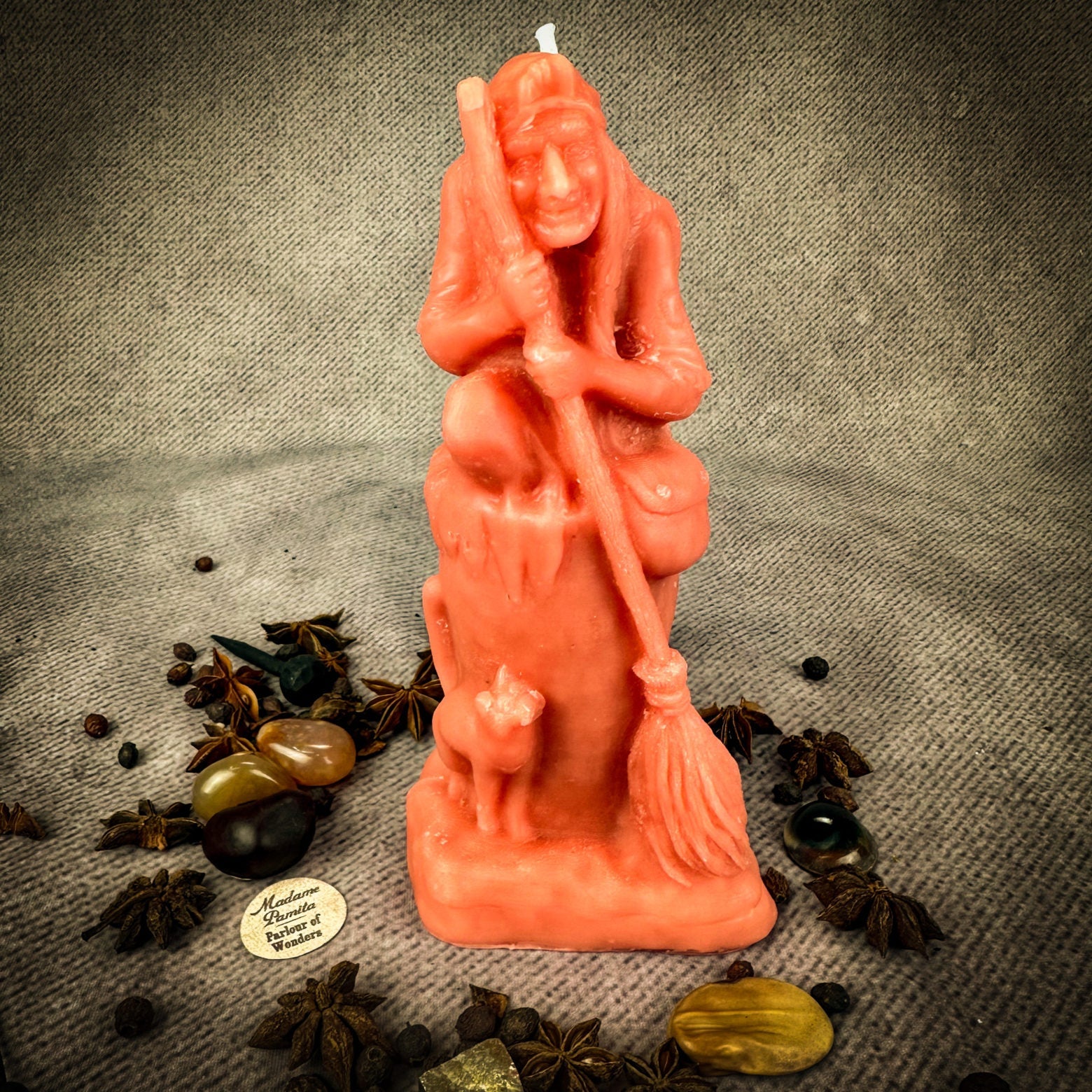 Beeswax Baba Yaga Spell Candle - Wisdom, Protection & Wild Power