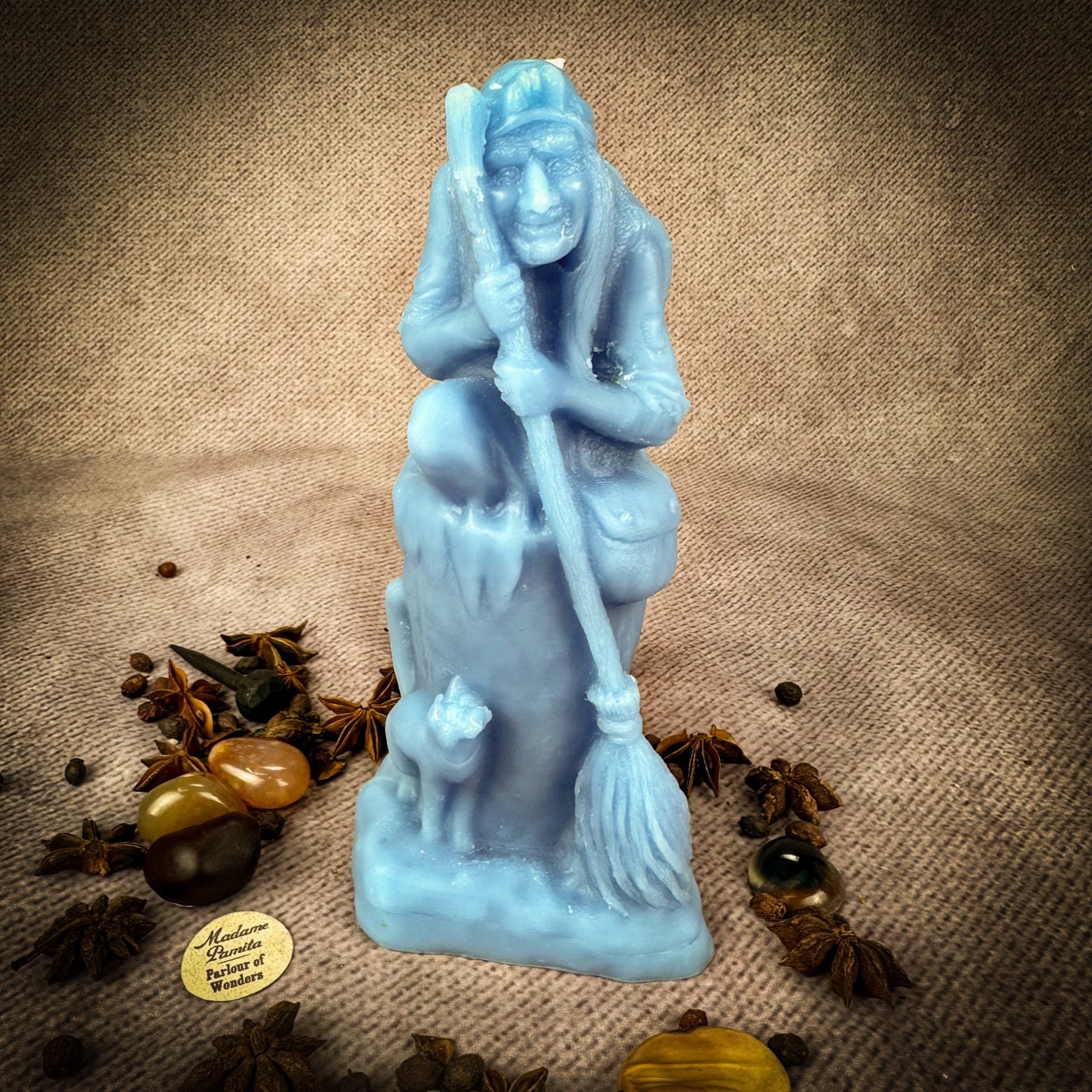 Beeswax Baba Yaga Spell Candle - Wisdom, Protection & Wild Power
