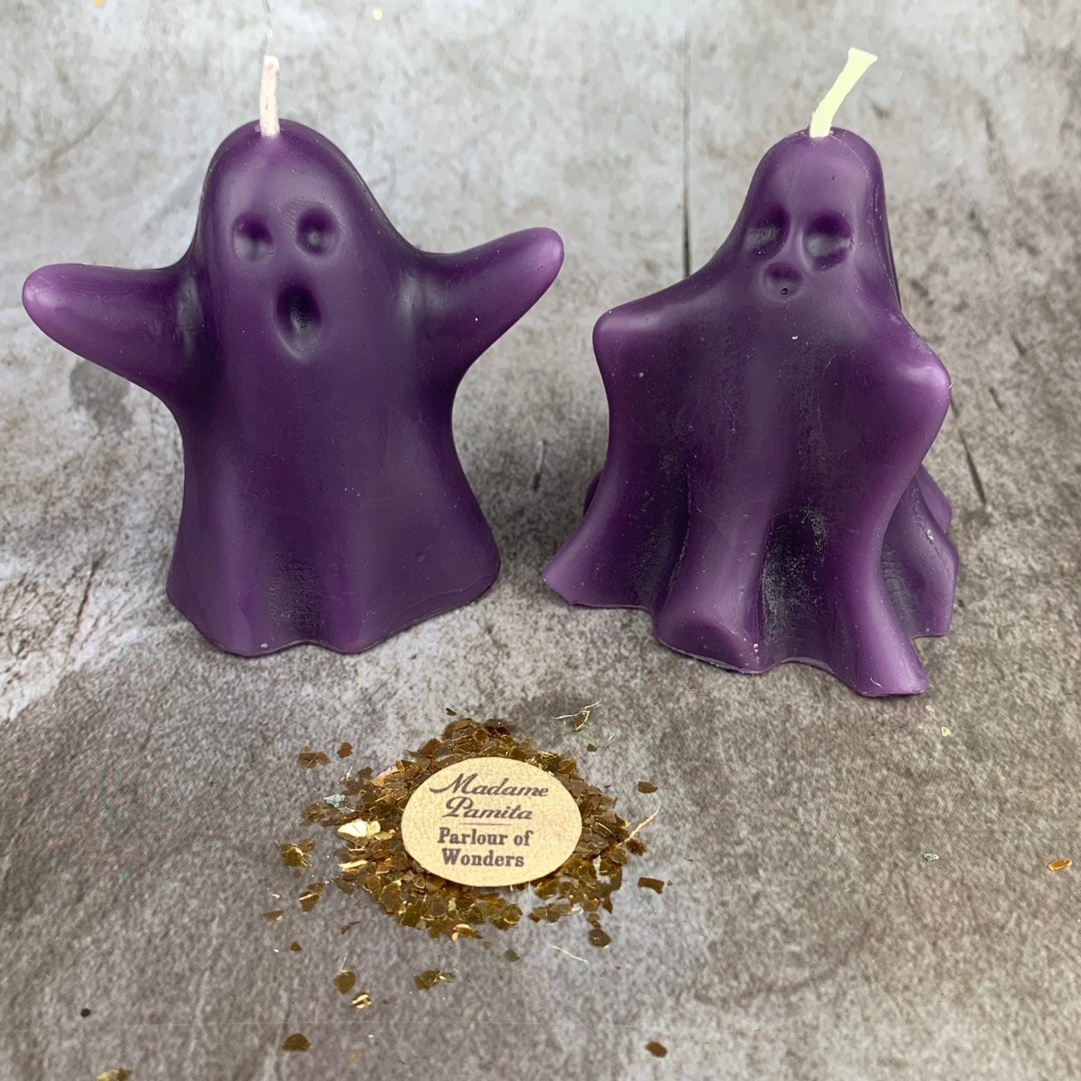 Beeswax Wishing Ghosts Spell Candle Set - Spirit Guide & Ancestor Magic